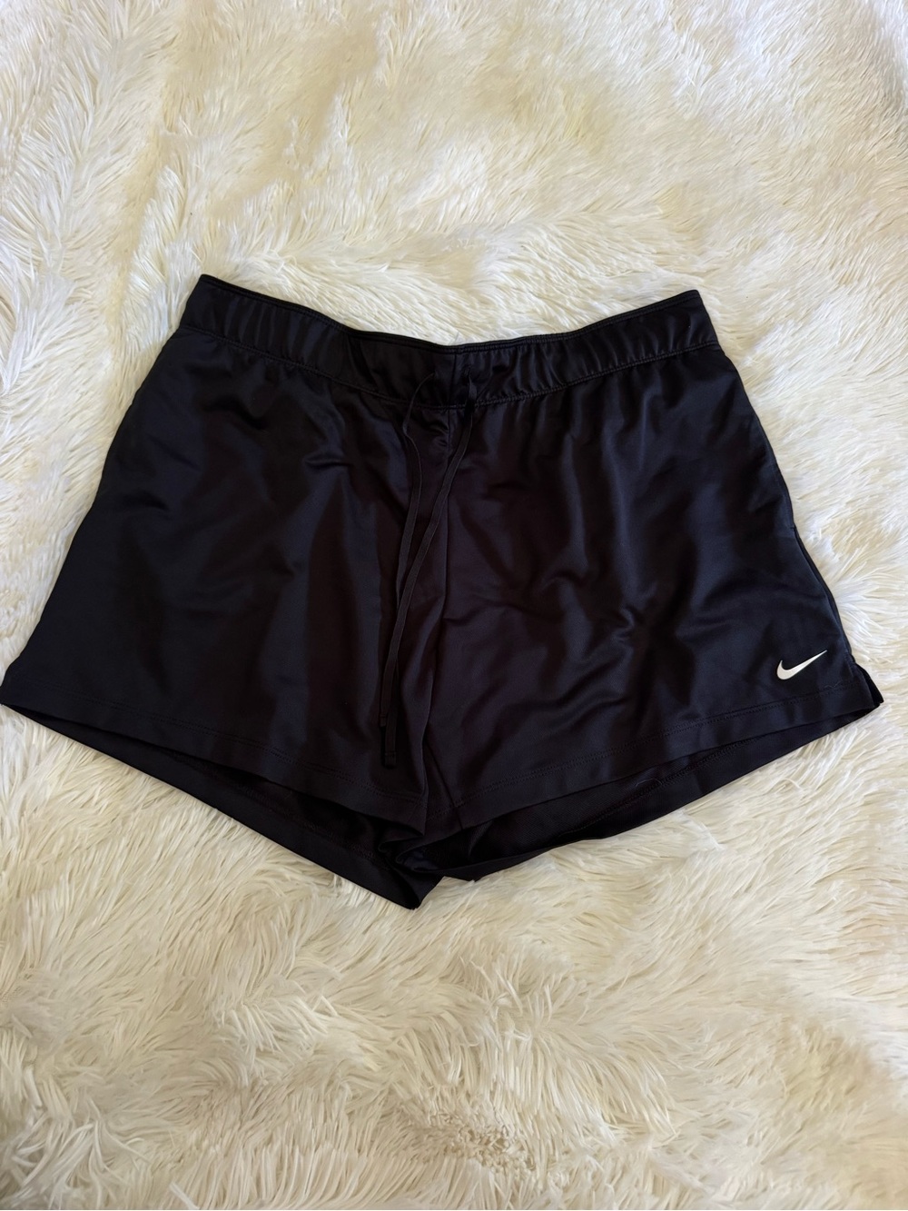 Nike Black Women's Athletic Running Shorts with Swoosh